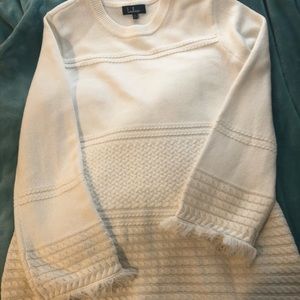 Lulus Winter White Cable-knit Dress